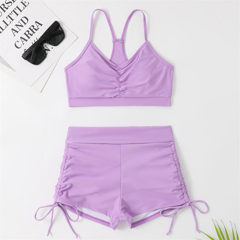 Dame Sport Tankini-sæt med fashionable flæsedetaljer og justerbare stropper Stilla