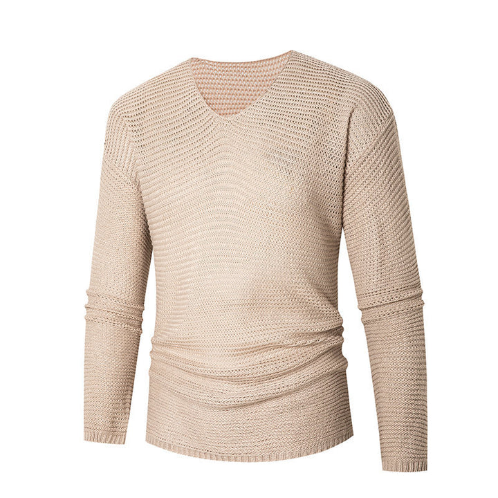 Herrer Let V-hals Strikpullover Stilla