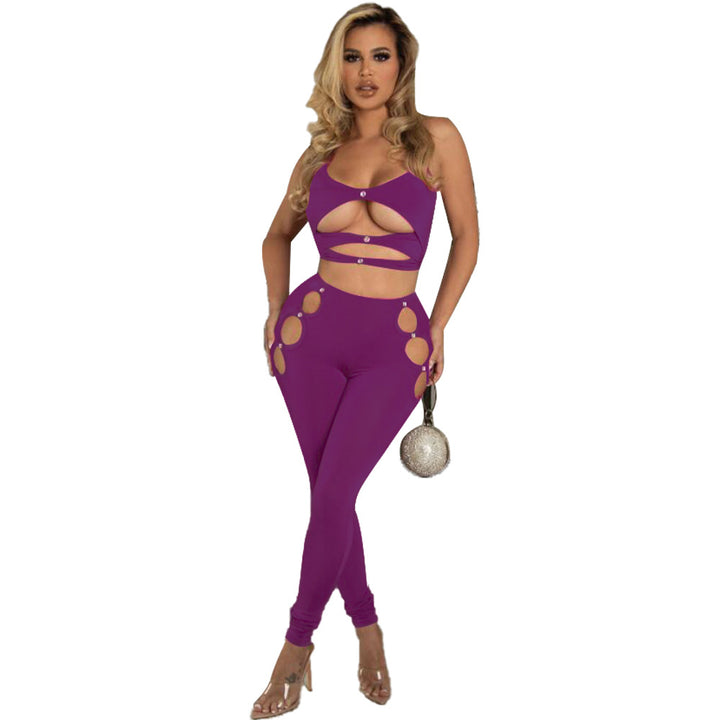 Dame Cut-Out Jumpuit med retro-design og unikke accenter Stilla