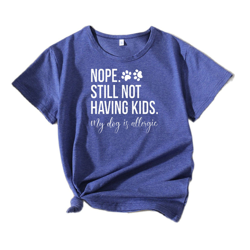 Kvinder Humoristisk Kæledyrelsker Grafik T-Shirt Stilla