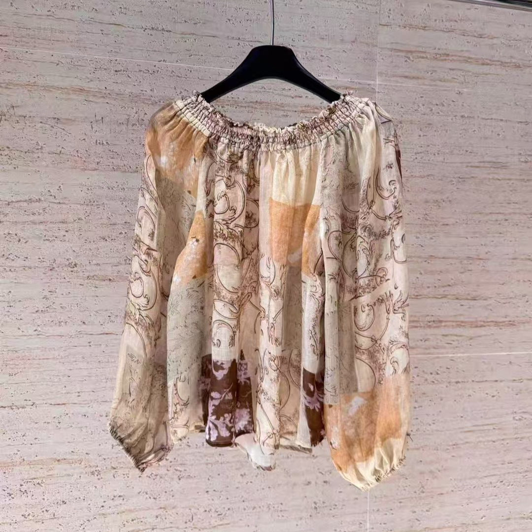 Femme Off-Shoulder Flowey Bluse Stilla