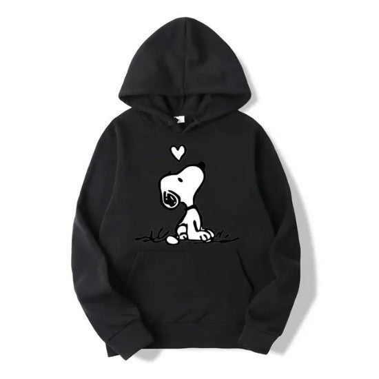 Kvinders hoodie med sød Snoopy motiv Skovae