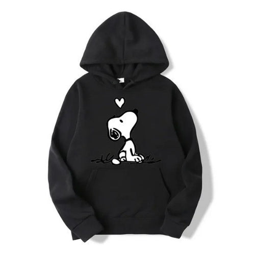 Kvinders hoodie med sød Snoopy motiv Skovae