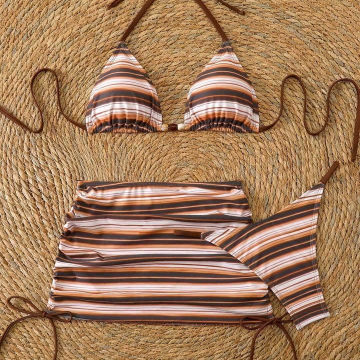 Dame bikini-sæt med variabel rynkning Skovae