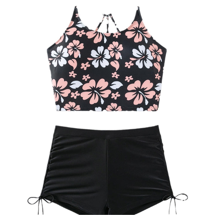 Dame Sporty Bikini-top med højt skårede shorts Stilla