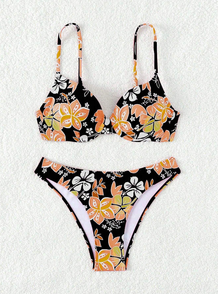 Dame blomster mønster bikini sæt Stilla