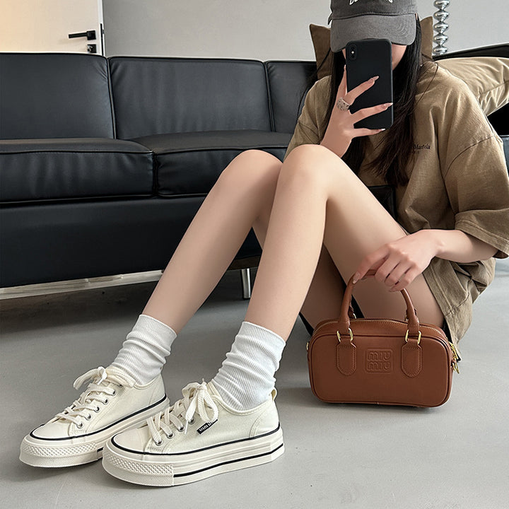 Herrer Fritid Snørebånd Canvas Sneakers Stilla
