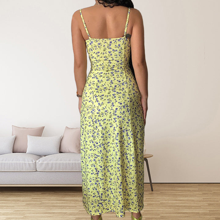 Dame Maxi Kjole med side split Stilla