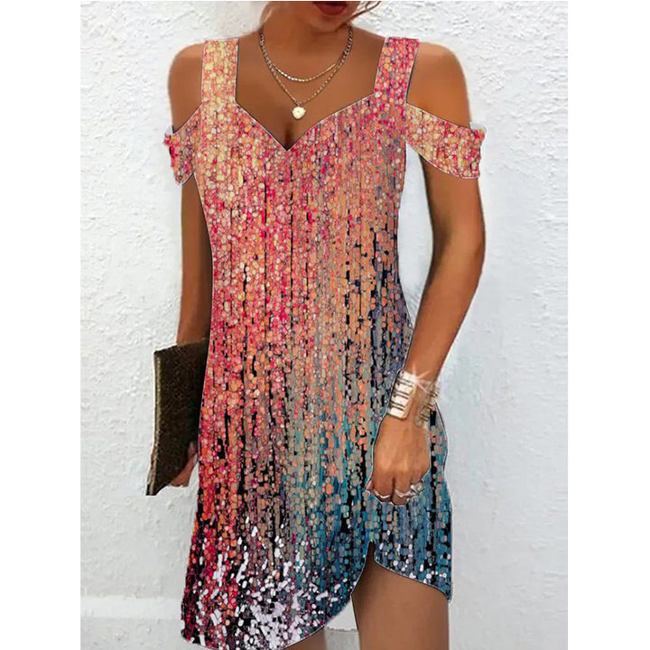 Dame sommerkjole med floral design Stilla