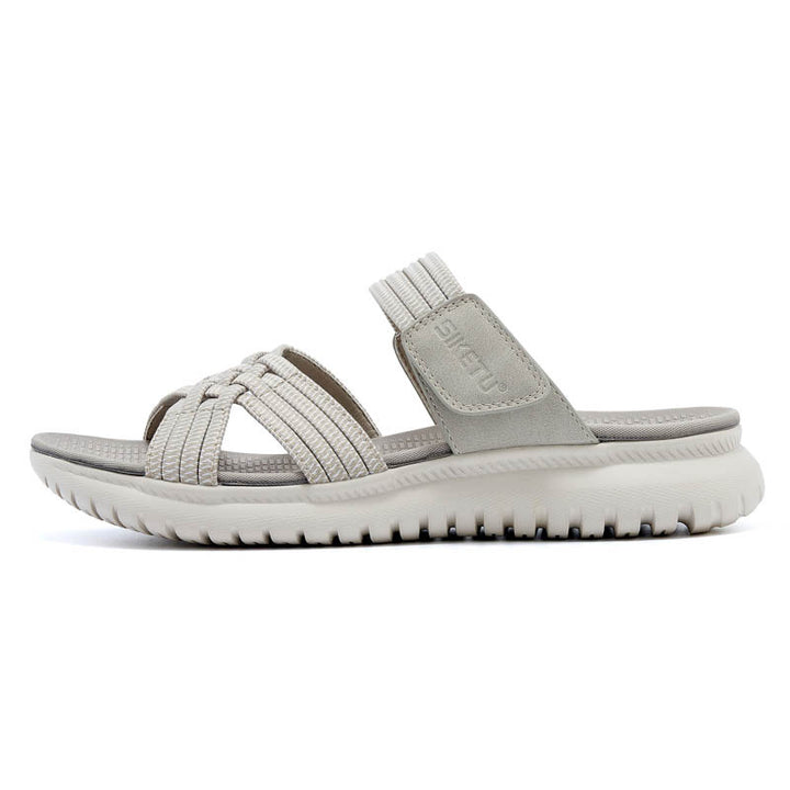 Dame komfort-sandaler med elastiske krydsremme og åndbar sål Stilla