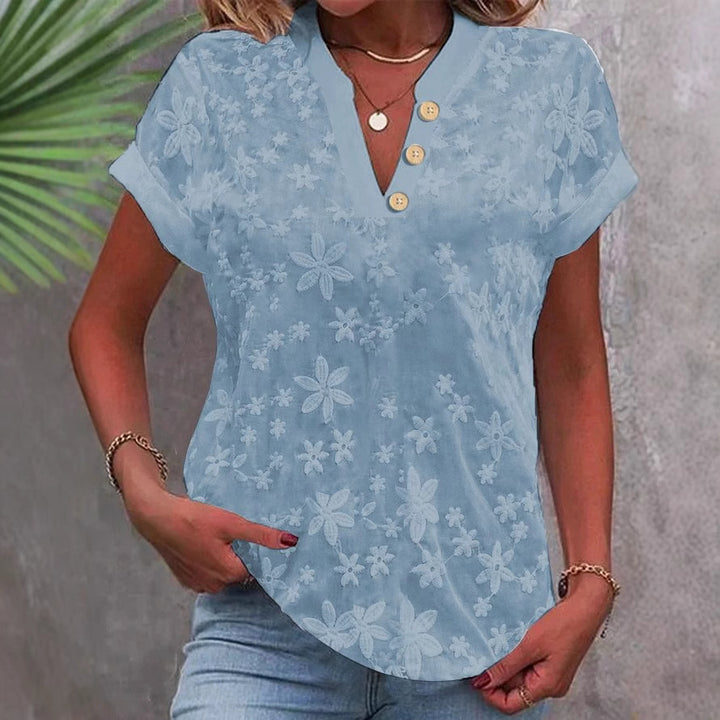 Damebluse med blomsterprint fra Stilla