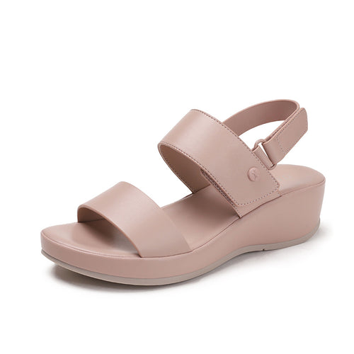 Dame wedge-sandaler med justerbar hælrem og komfortabelt fodseng Stilla