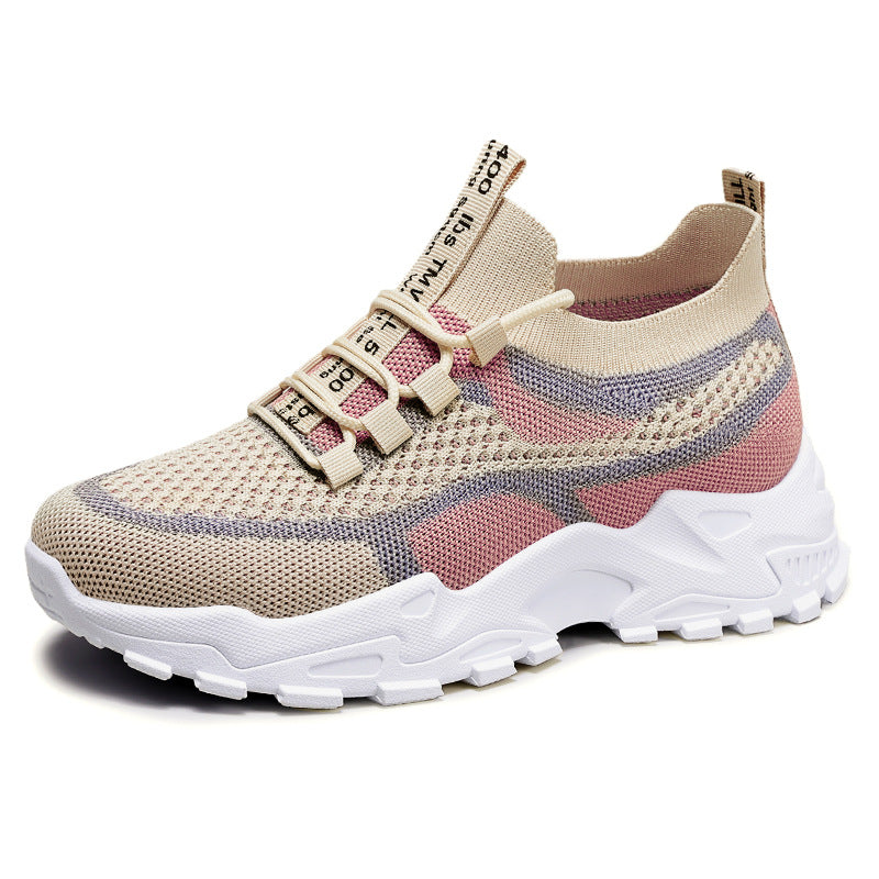 Dame Åndbare Fritids-sneakers med elastisk snørelukning og skridsikker sål Stilla