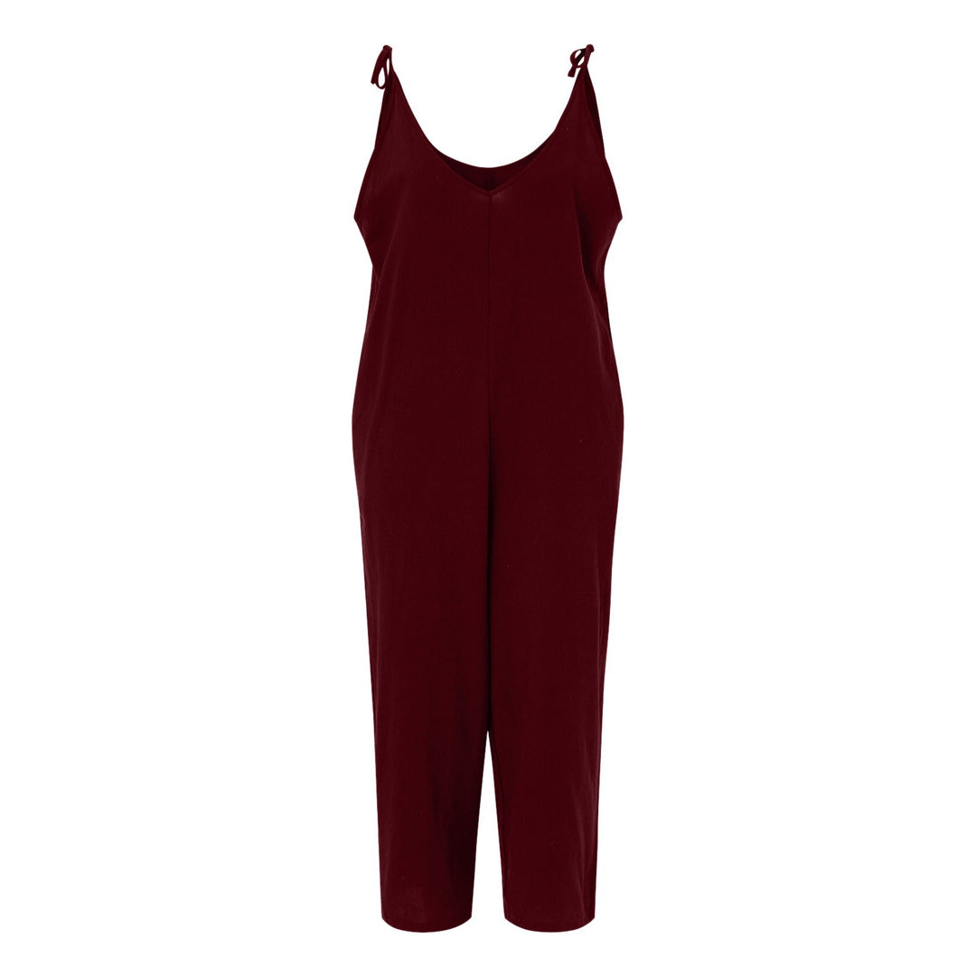 Dame Fritids Spaghetti-strop Jumpsuit Stilla