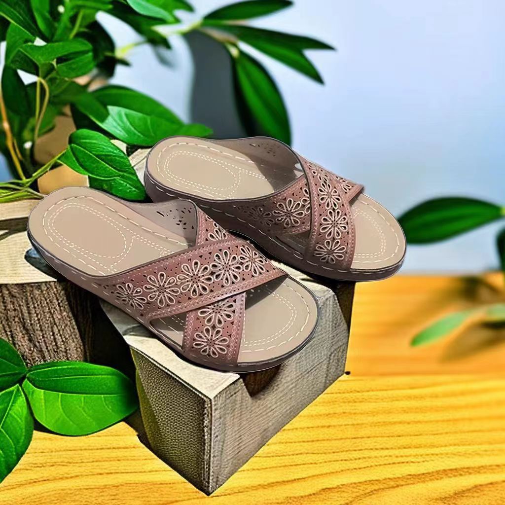 Dame Blomsterapplikationer Komfort-Sandaler Stilla