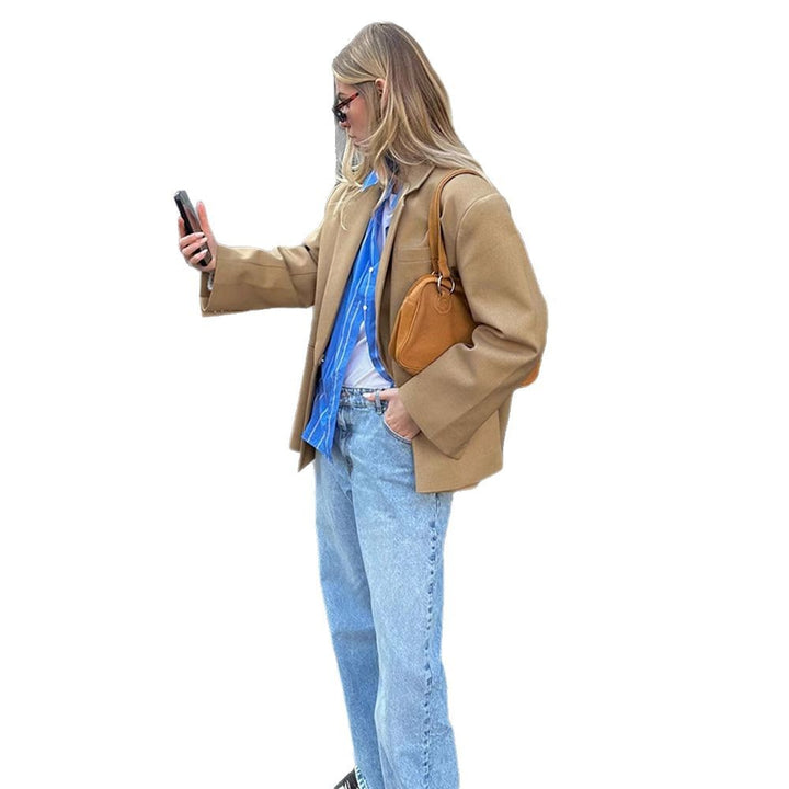 Dame oversized Blazerjakke med moderne snit Stilla