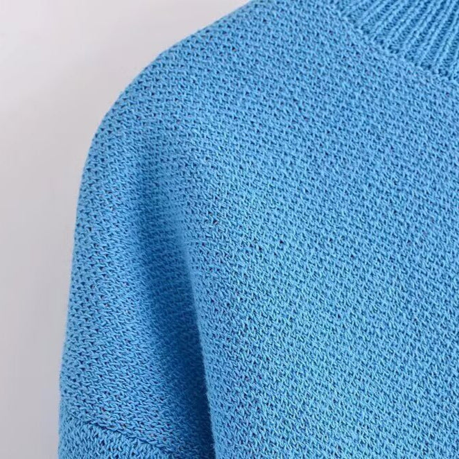 Femme Cozy Graphic Striktrøje med svampedesign Stilla