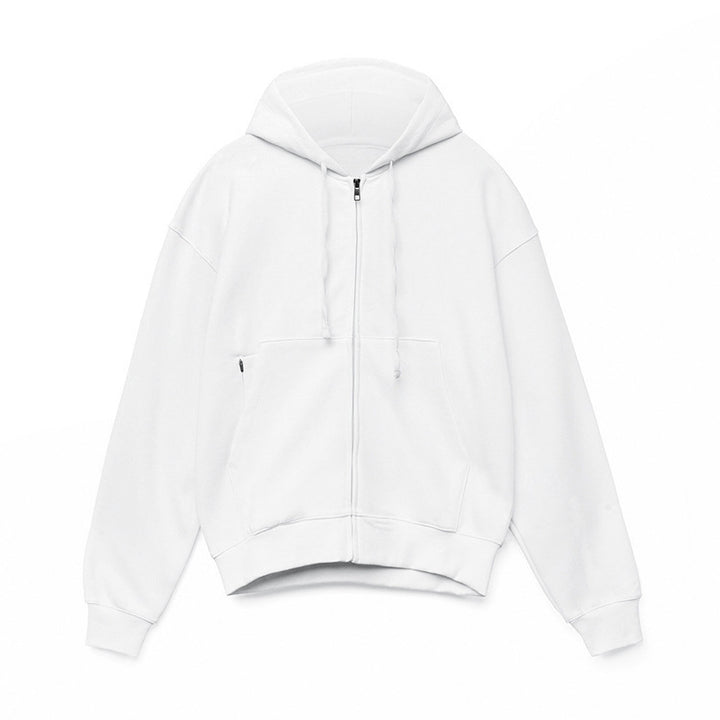 Herrer Cozy Zip-Hoodie med frontlomme og blødt fleecefôr Stilla