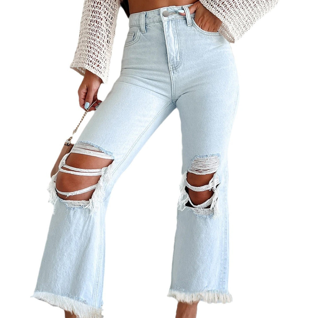 Dame distressed High Waist Jeans Stilla
