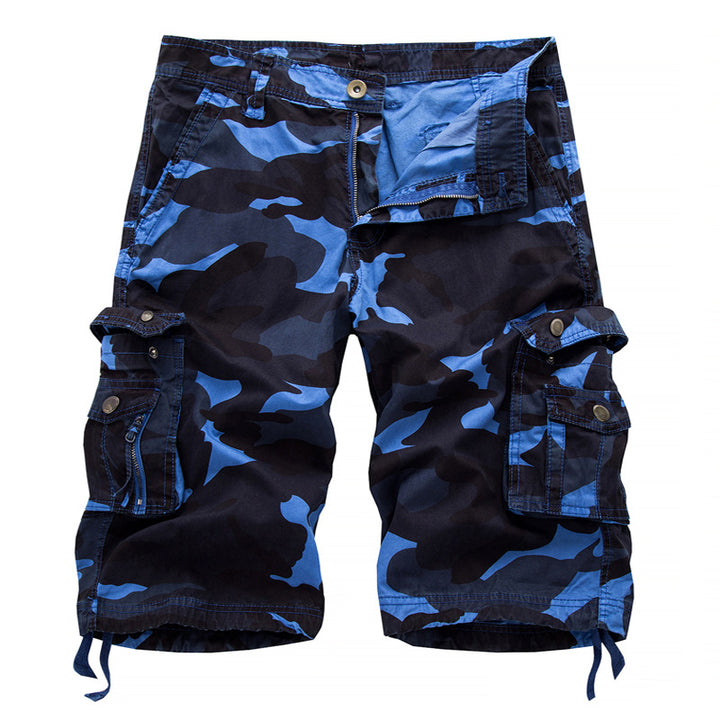 Herrer cargo shorts med multifunktionslomme-design Stilla