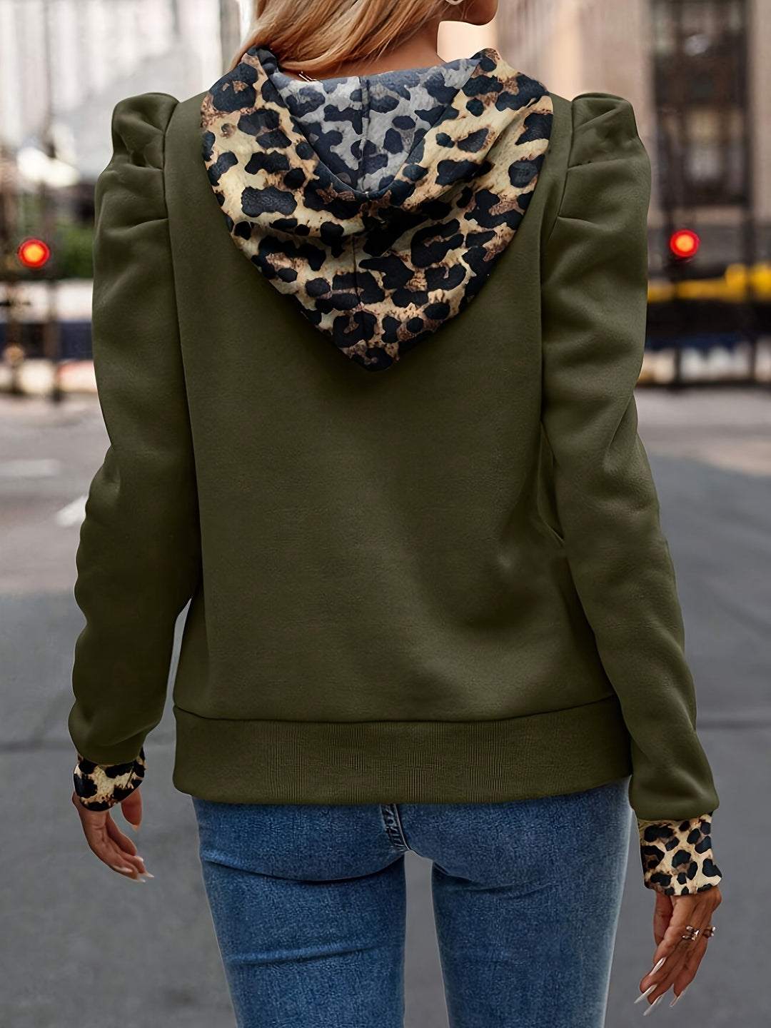 Dame Fashion-Forward Puff Sleeve Hoodie Stilla