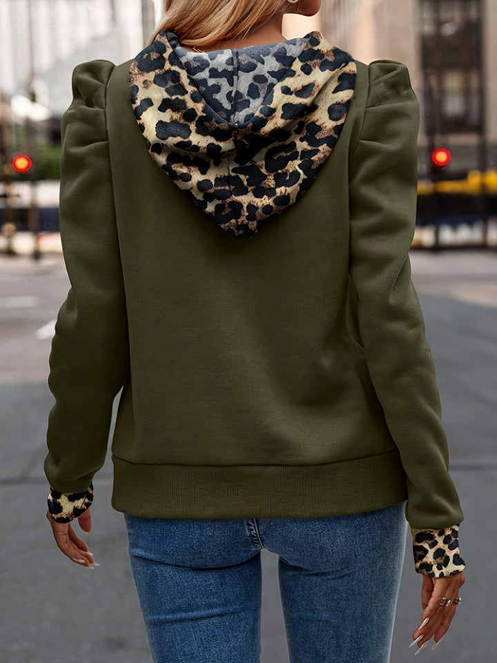 Dame Fashion-Forward Puff Sleeve Hoodie Stilla