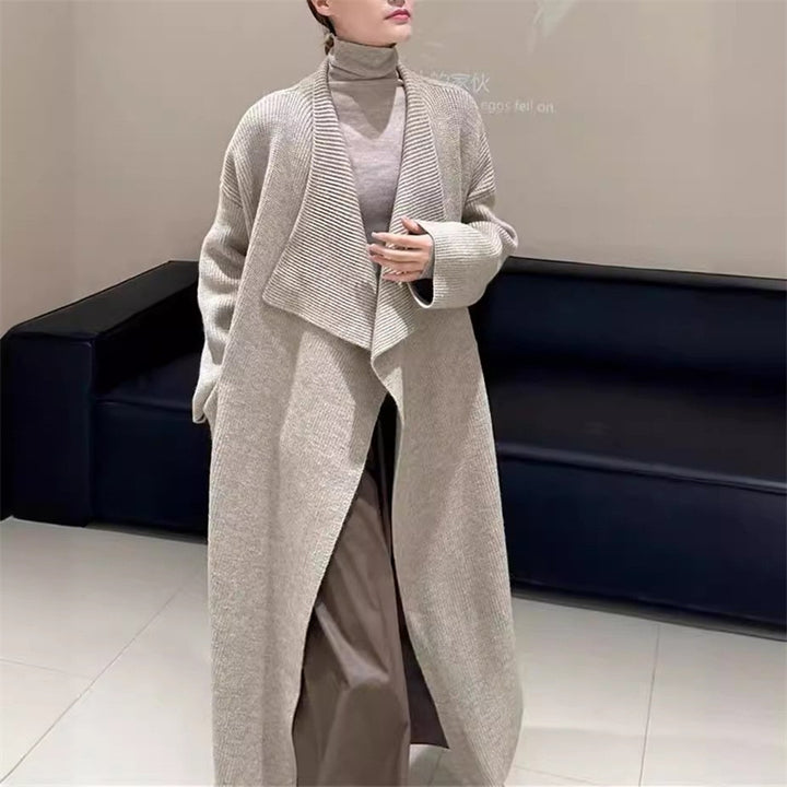 Femme Longline Strik Duster Cardigan Stilla