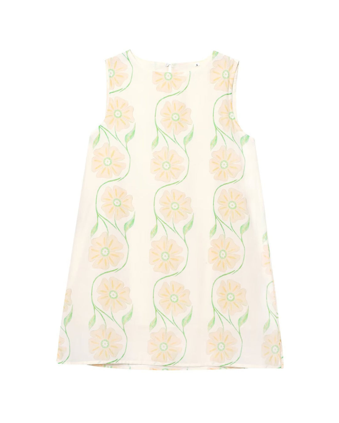 Femme Floral Broderet Ærmeløs Top Stilla