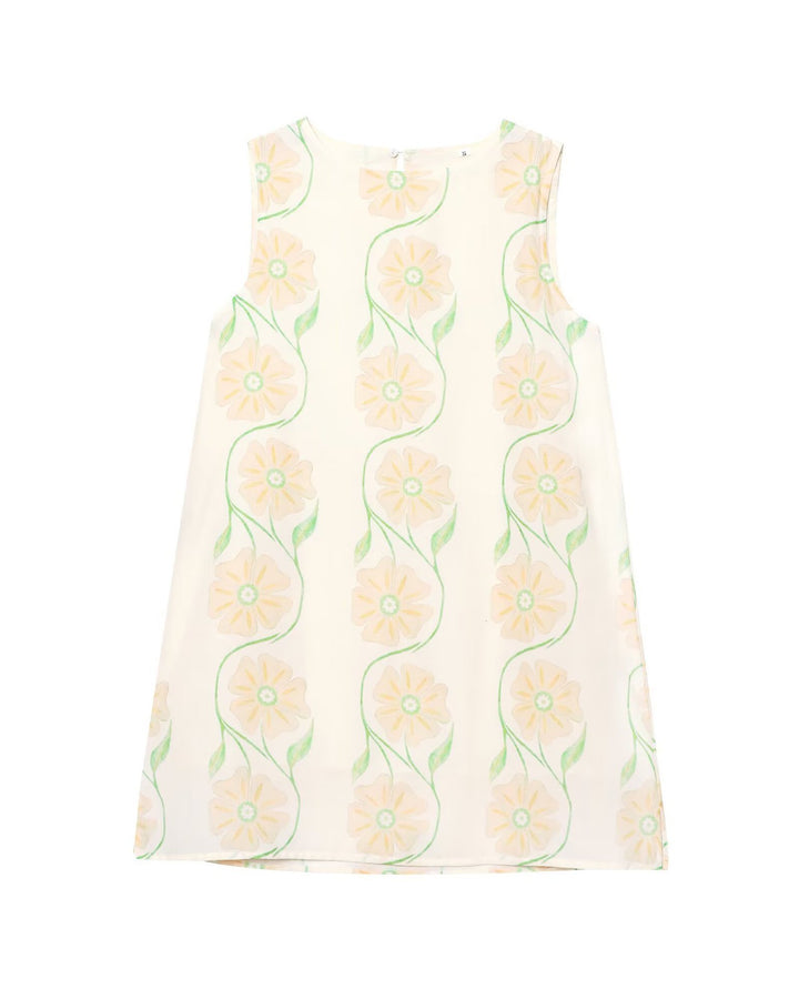 Femme Floral Broderet Ærmeløs Top Stilla