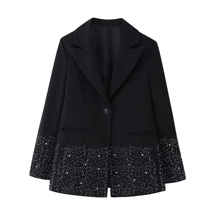 Femme Elegant Pyntet Blazer Stilla