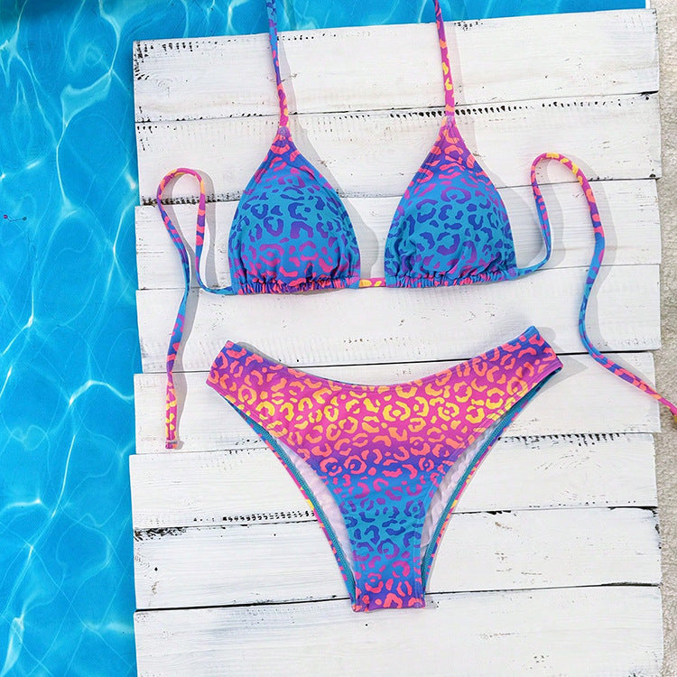 Dame Triangel-Bikini med klassiske prikker Skovae