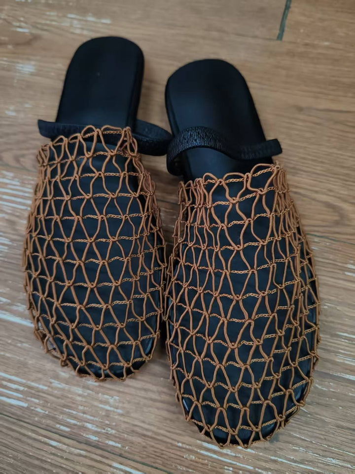 Dame sandaler med moderne netdesign Stilla