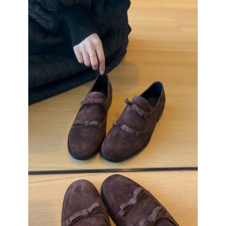 Dame Elegant Læder Mary Jane Ballerinaer med Dekorative Remme Stilla