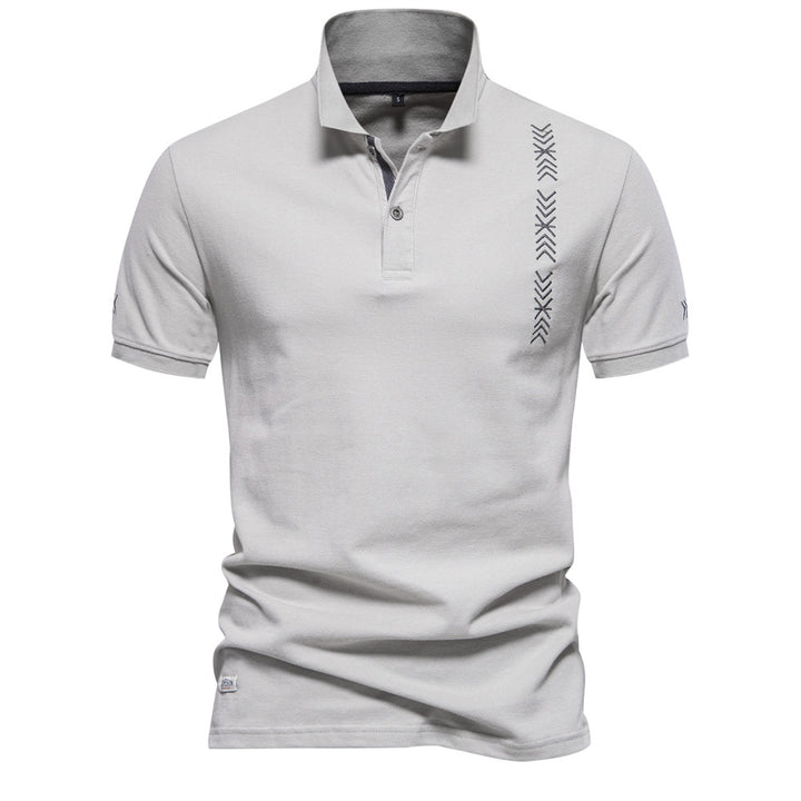 Herre Poloshirt med sportsligt designelement og moderigtigt krave Stilla