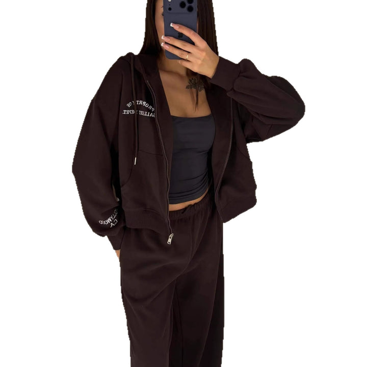 Dame fashionable sweat suit sæt med høj bærekomfort og afslappet pasform Stilla