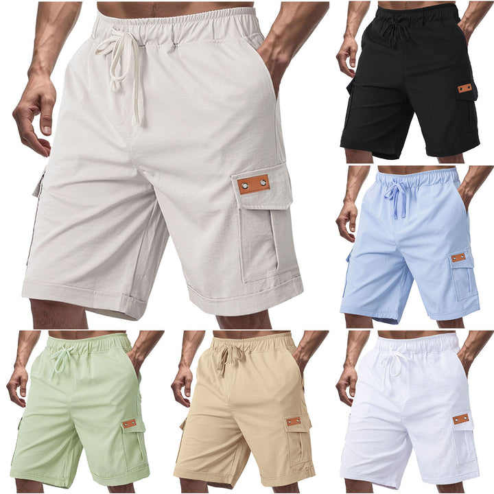 Herrer moderne Cargo-shorts med praktiske sidelommer og elastisk talje Stilla