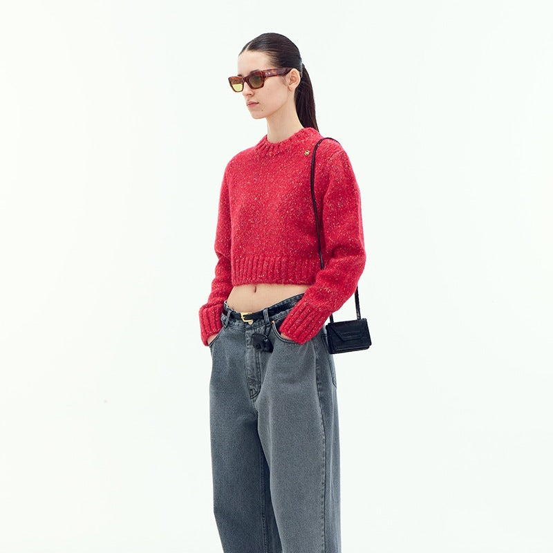 Damerne fashionable kort-cut sweater Stilla
