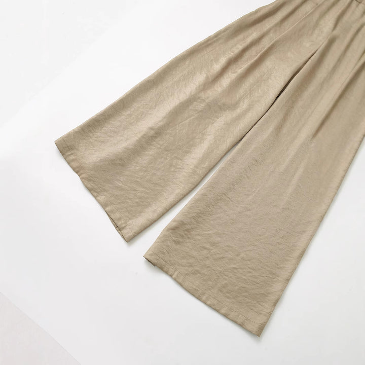 Kvindernes bredskåne culottebukser med fashionabelt bælte Stilla