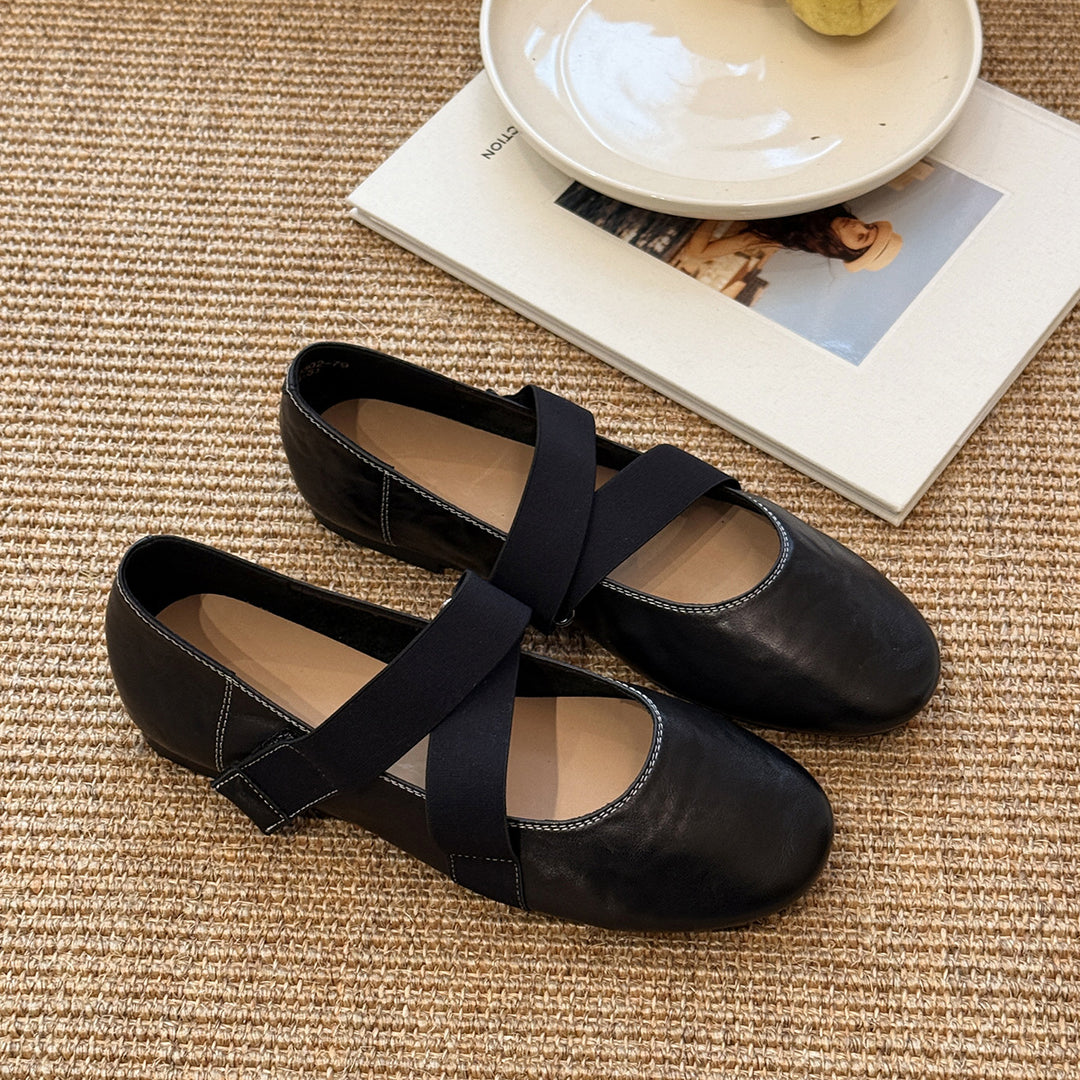 Damer Elegante Krydsrem Ballerinas Stilla