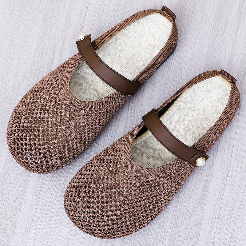Femme Stilfulde Mary Jane Stil Netflade Stilla