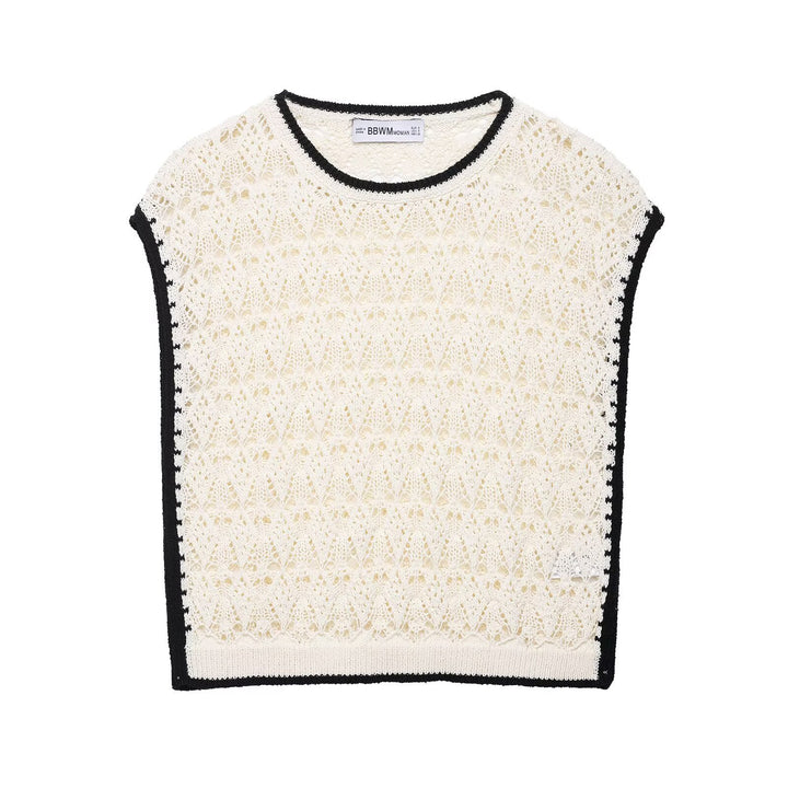 Femme Strikket Spidsetop Stilla