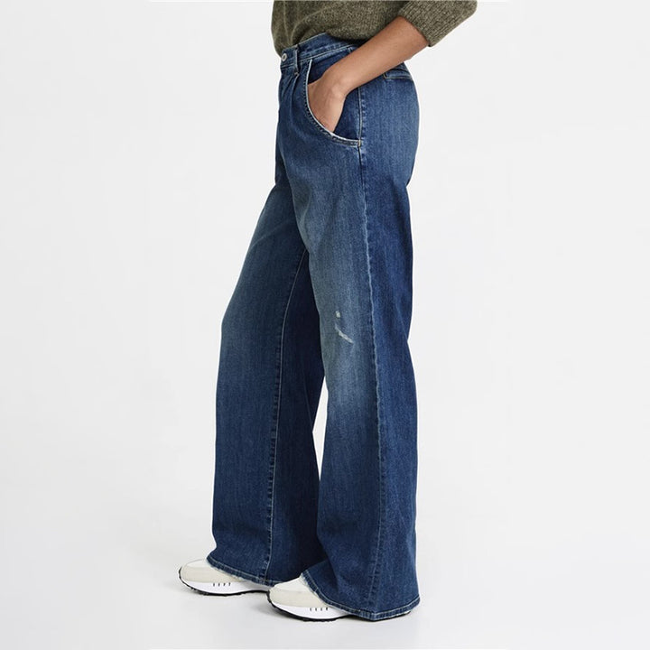 Kvinders brede jeans med høj talje og afslappet snit Stilla