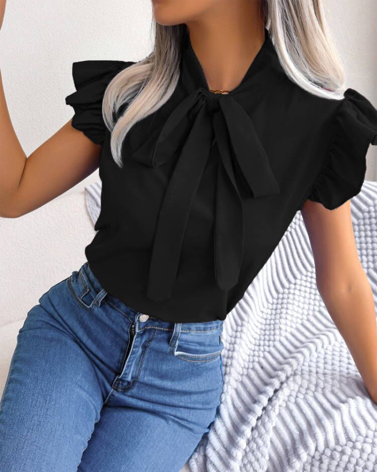 Damer elegant Flue Bluse Stilla