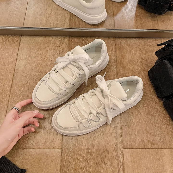 Dame fritids snøre-sko med rundtået design Stilla