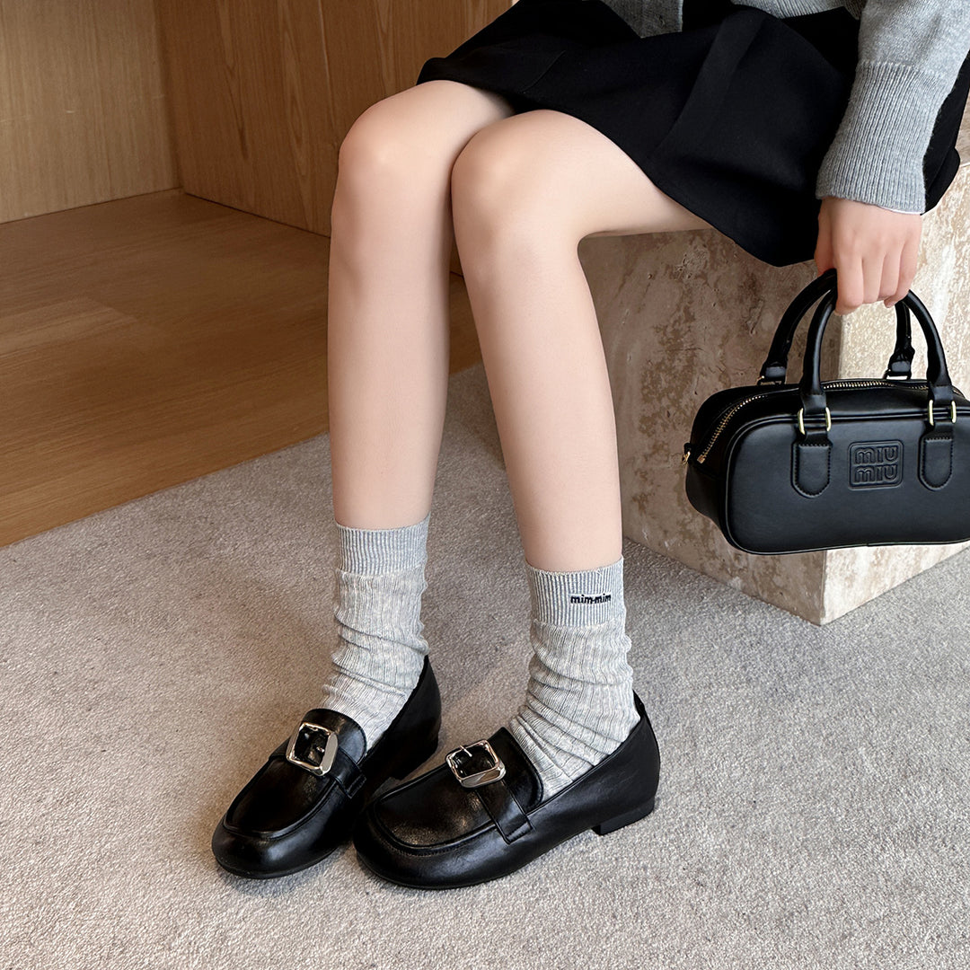 Femme Elegante Spænde Detalje Slipper Stilla