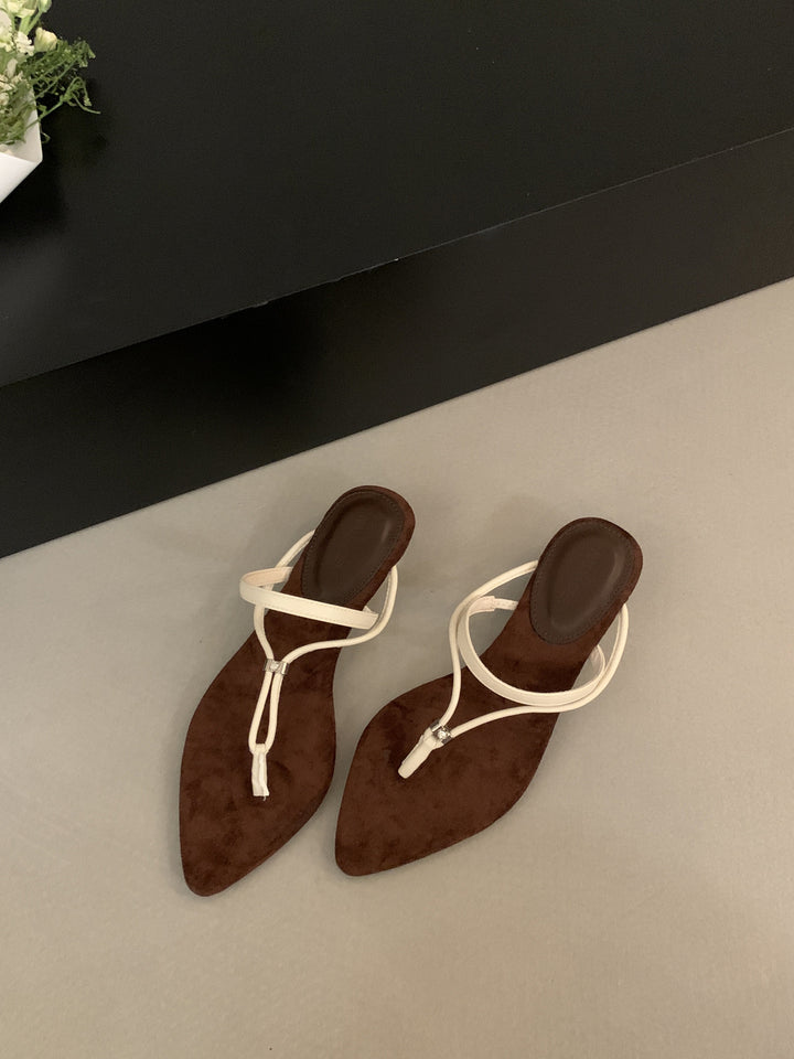 Dame Spidsesko Slingback Mules med justerbar ankelrem Stilla