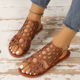 Dame fritidssandaler med moderne cut-out-design og skridsikker sål Stilla