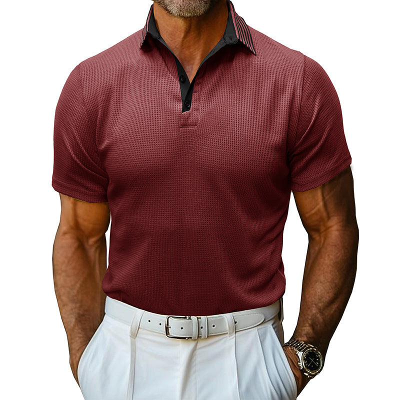 Herrer polo shirt med struktureret design og åndbare egenskaber Stilla
