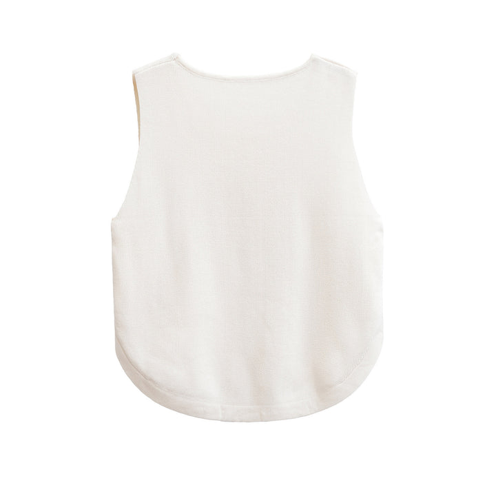 Femme Stylish Button-Down Tank Top Stilla