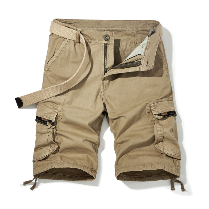 Herrer cargo shorts med alsidige sidelommer og justerbart bælte Stilla
